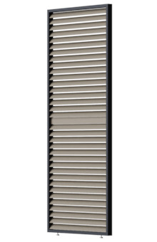 Rojaplast PANEL ZASTÍNĚNÍ WOOD, SKLÁPĚCÍ LAMELY, HORIZONTÁLNÍ 1 m pro bioklimatickou pergolu 1246