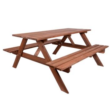 Rojaplast PIKNIK zahradní set dřevěný - 220cm - mořený 245/8