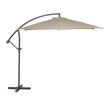 Rojaplast Slunečník FREE POLE o300cm - béžový 607/75
