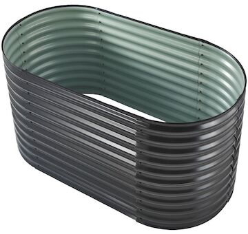 Rojaplast vyvýšený záhon plechový OVÁL 160x80x82cm PB168HC