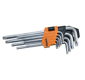 Stavtool P16615  Sada prodloužených TRX klíčů s otvorem | T10-T50 9 dílů