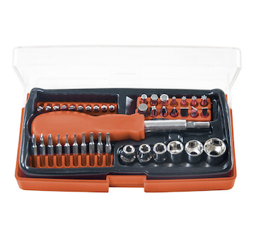 Stavtool ST38042  Sada bitů a hlavic se šroubovákem 1/4” 42 dílů