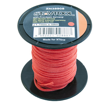Stavtool ZN38907  Provázek | červený 50 m / 1 mm
