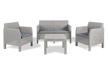TOOMAX MATILDE 4 SEATER zahradní plastový set - šedá Z0114R5--2500