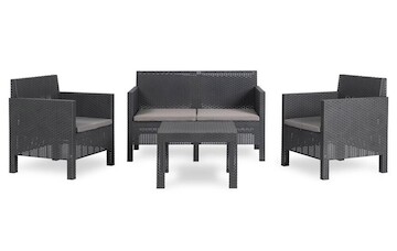 TOOMAX PENELOPE 4 SEATER zahradní plastový set - grafit Z0111R1--4100
