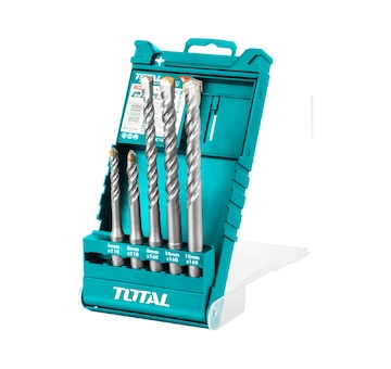 TOTAL TAC190501 Vrtáky do betonu, sada 5sk, SDS plus, industrial