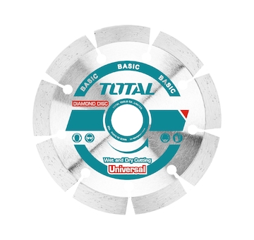 TOTAL TAC2111153 Kotouč diamantový řezný, segmenový, suché i mokré řezání