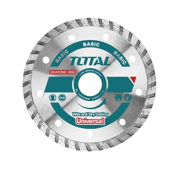 TOTAL TAC2131153 Kotouč diamantový řezný, Turbo, suché i mokré řezání