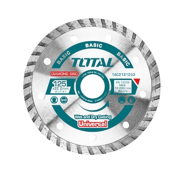 TOTAL TAC2132303 Kotouč diamantový řezný, Turbo, suché i mokré řezání