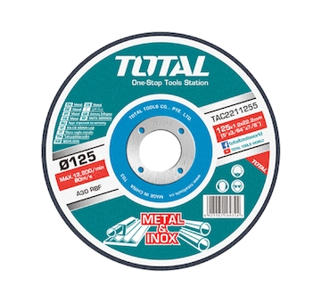 TOTAL TAC2211255 Kotouče řezné na kov, 125mm,10ks