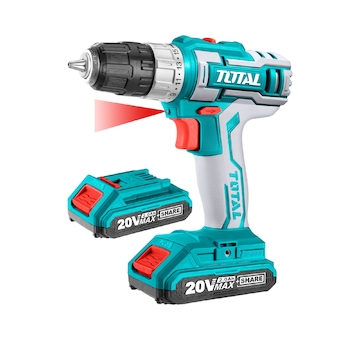 TOTAL TDLI200215 Vrtací šroubovák AKU, 20V Li-ion (2x), 2000mAh