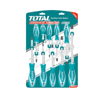 TOTAL THT250610 Šroubováky, sada 10ks, industrial, CrV