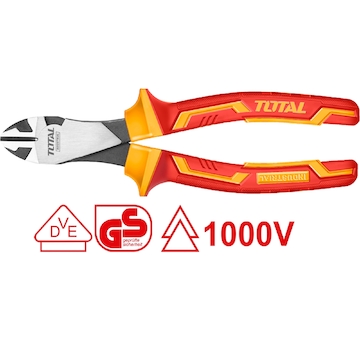 TOTAL THTIP2571 Elektrikářské kleště štípací boční, heavy duty, 180mm, industrial