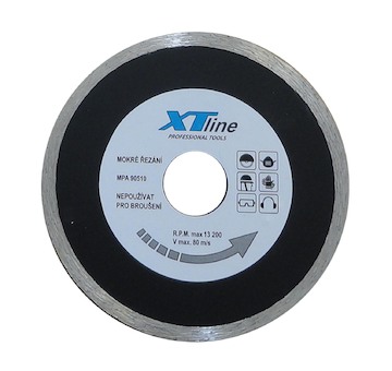 XTLINE HCO115 Kotouč diamantový plný, 115x2x22,2 mm