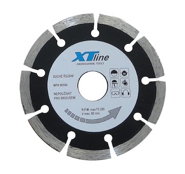 XTLINE HDS115 Kotouč diamantový segmentový, 115x2x22,2 mm