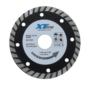 XTLINE HTS115 Kotouč diamantový turbo, 115x2,2x22,2 mm