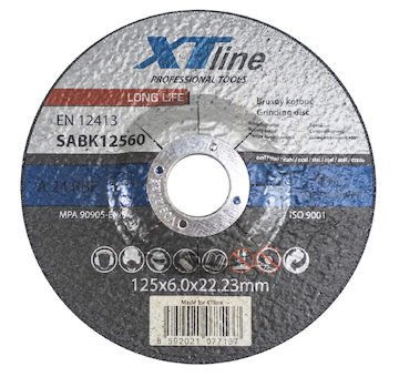 XTLINE SABK11560 Kotouč brusný na ocel, 115x6,0x22,2 mm
