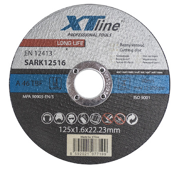 XTLINE SARK12520 Kotouč řezný na ocel, 125x2,0x22,2 mm