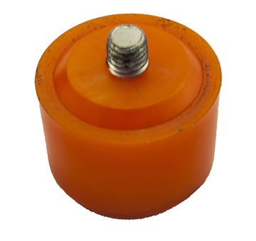 XTLINE XT054 Náhradní plastové koncovky k dřevěné paličce, oranžová 40 mm (měkká)