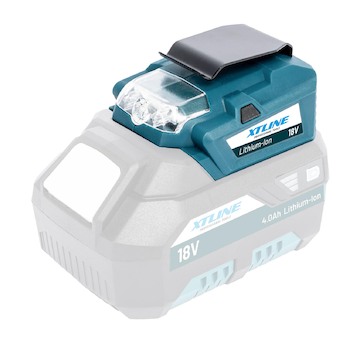 XTLINE XT102795 Nabíječka s LED svítidlem 60 lm, 18 V