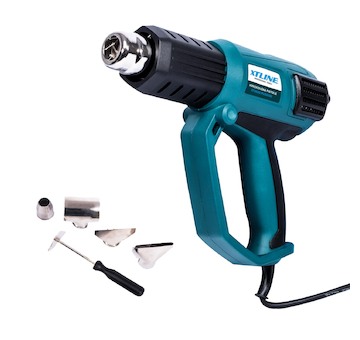 XTLINE XT106230 Horkovzdušná pistole s elektronickou regulací 2000 W + příslušenství 5 dílů