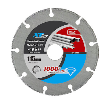 XTLINE XT163125 Kotouč univerzální na ocel, 125x1,2x22,2 mm