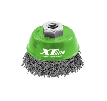 XTLINE XT22055 Kartáč hrnkový vlnitý nerez M14, 75 mm