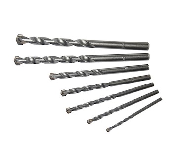 XTLINE XT69700 Sada vidiových vrtáků, válcová stopka 7 dílů, 4-12 mm, plastový obal