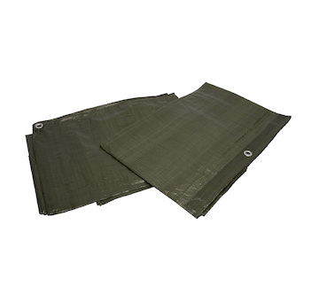 XTLINE Zakrývací plachta PE s oky zelená 70g/m2 | 4x4 m P19557S