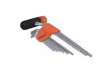 Dedra 0654 Klíče Torx CrV, 9ks