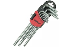 Dedra 06F221 Klíče Torx dlouhé T10-T50, sada 9 ks, CRV