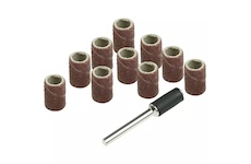 Dedra 08T600 Brusný pás 6,3 mm, K60, K120, sada 11 ks (10+1 trn 3,2 mm)