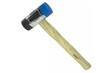 Dedra 13M301 Klempířské kladívko 28 mm, hlava PU/nylon, hikorová rukojeť