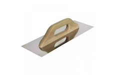 Dedra 15B001 Hladítko hladké, nerez 380 mm x 130 mm, dřevěná rukojeť buk