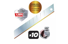 Dedra M9043 Přesná lomená ostří s titanovou vrstvou 18 mm 10 ks