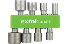 EXTOL CRAFT 10213 hlavice nástrčné do vrtačky, sada 8ks, 5-13mm