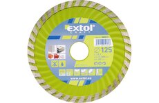 EXTOL CRAFT 108851 kotouč diamantový řezný, turbo - suché i mokré řezání, O 115x22,2x2mm