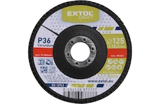EXTOL CRAFT 260023 kotouč lamelový šikmý korundový, P36, O 125mm
