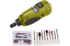 EXTOL CRAFT 404121 mini vrtačka bruska s transformátorem v kufříku