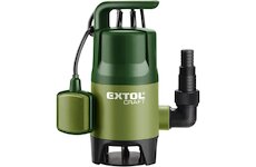 EXTOL CRAFT 414122 čerpadlo na znečištěnou vodu, 400W, 7500l/hod