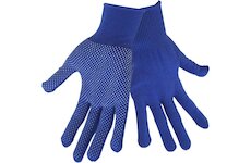 EXTOL CRAFT 99713 rukavice z polyesteru s PVC terčíky na dlani, velikost 8