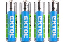 EXTOL ENERGY 42001 baterie zink-chloridové, 4ks, 1,5V AA (R6)