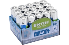 EXTOL ENERGY 42003 baterie zink-chloridové, 20ks, 1,5V AA (R6)