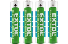 EXTOL ENERGY 42060 baterie nabíjecí, 4ks, AAA (HR03), 1,2V, 1000mAh, NiMh