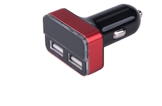 EXTOL ENERGY 42084 nabíječka USB do auta, 12/24V, 2xUSB, měřič, 3,4A, 17W