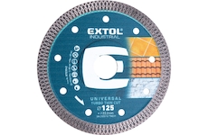 EXTOL INDUSTRIAL 8703042 kotouč diamantový řezný, turbo Thin Cut, suché i mokré řezání, O 125x22,2x1,5mm
