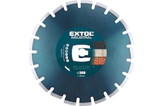 EXTOL INDUSTRIAL 8703092 kotouč diamantový řezný segmentový na ASFALT, suché řezání, O 350x25,4x3,2mm