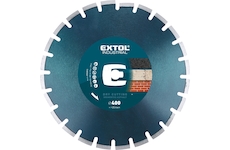 EXTOL INDUSTRIAL 8703093 kotouč diamantový řezný segmentový na ASFALT, suché řezání, O 400x25,4x3,5mm