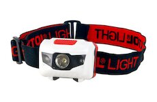 EXTOL LIGHT 43102 čelovka 40lm, 1W + 2 červené LED, ABS plast