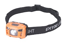 EXTOL LIGHT 43180 čelovka 100lm, USB nabíjení, s IR čidlem, 3W LED